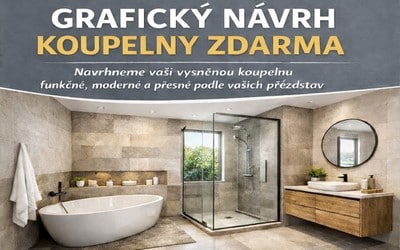 GRAFICKÝ NÁVRH KOUPELNY A&nbsp;WC ZDARMA